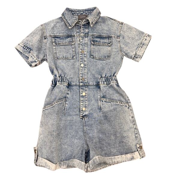 Hudson Gray Boutique Shape Things Up Denim Romper size Small - Picture 2 of 6